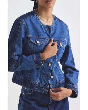 10 Crosby Derek Lam Hugo Denim Jacket - Blue