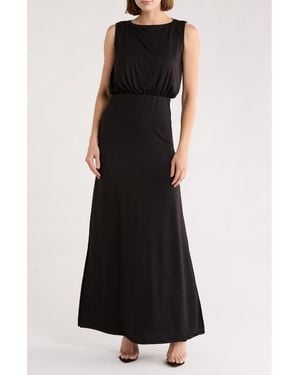 Go Couture Sleeveless Maxi Dress - Black