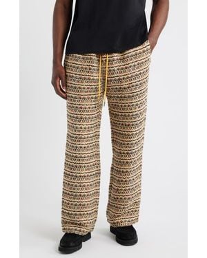 DIET STARTS MONDAY Tweed Drawstring Pants - Natural