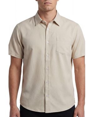 Burnside Short Sleeve Button-Up Shirt - Gray