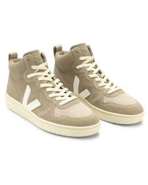 Veja V-15 Mid Top Sneaker - Metallic