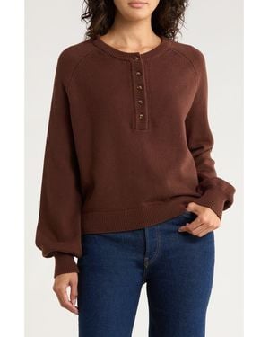 French Connection Mozart Stripe Sweater - Brown