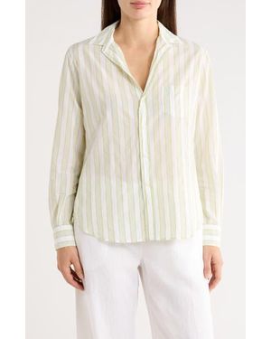 Frank & Eileen Eileen Relaxed Fit Stripe Button-Up Shirt - White