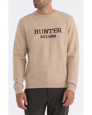 HUNTER Intarsia Sweater - Natural