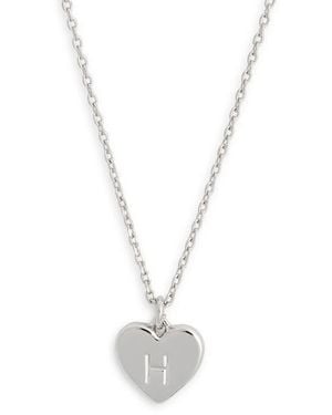 Kate Spade Initial Here Pendant Necklace - White