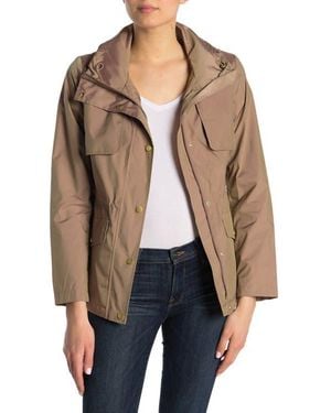 Cole Haan Water Repellent Hooded Parka - Blue