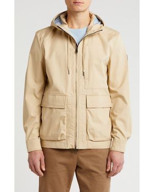 DIGEL Pinto Hooded Raincoat - Natural