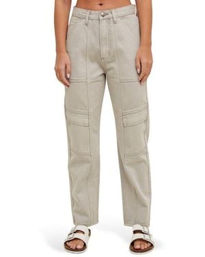 Wishlist Paneled Cargo Jeans - Natural