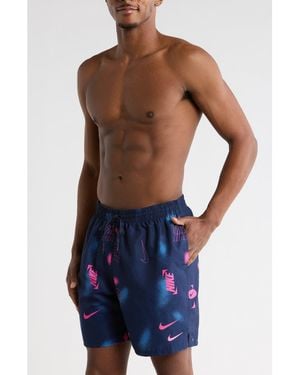 Nike 7-Inch Volley Swim Trunks - Blue