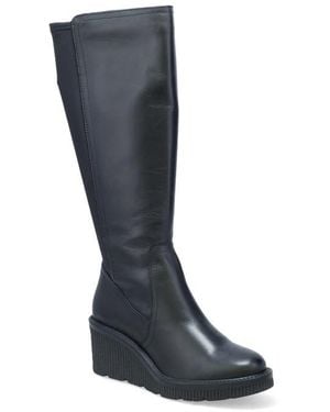 Miz Mooz Adriana Platform Wedge Boot - Black