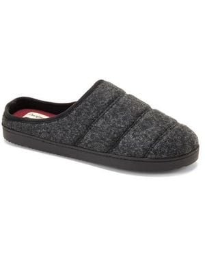 Dearfoams Declan Quilted Slipper - Gray