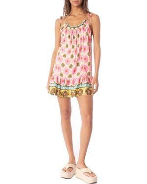 Maaji Magnolia Tie Strap Cover-Up Dress - Red