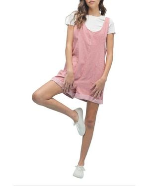 Wishlist Striped Romper - Pink