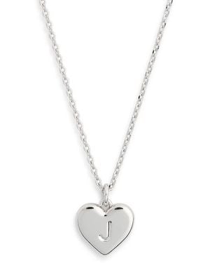 Kate Spade Initial Here Pendant Necklace - White