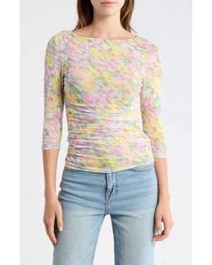 AFRM LOS ANGELES Anahi Mesh Top - White