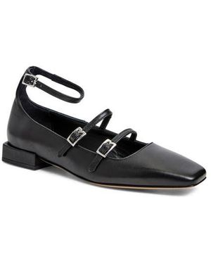 Bruno Magli Petra Ankle Strap Mary Jane Flat - Black