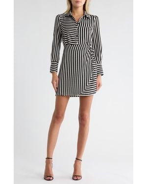 Sam Edelman Cabana Stripe Shirtdress - Black