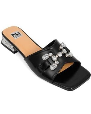 Ninety Union Charm Crystal Embellished Sandal - Black