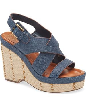 Vince Camuto Diliah Platform Wedge Sandal - Blue