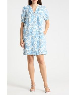 J.McLaughlin Gianna Linen Tunic Dress - Blue
