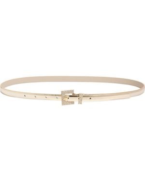 Nordstrom Rack Embellished Buckle Metallic Belt