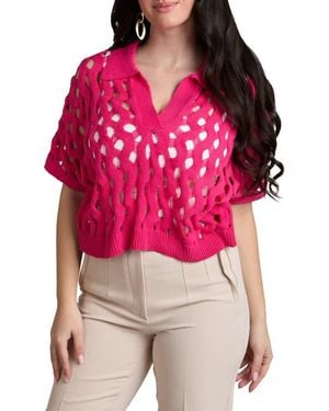 Saachi Breeze Knit Shirt - Red