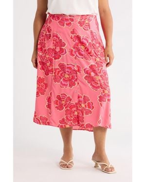 DR2 by Daniel Rainn Dandelion Maxi Skirt - Red