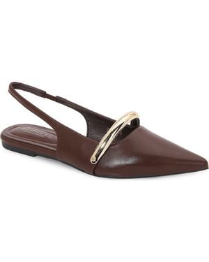 BERNESS Reina Slingback Flat - Brown