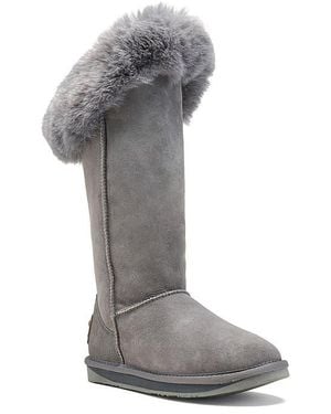 Australia Luxe Foxy Genuine Shearling Tall Boot - Gray