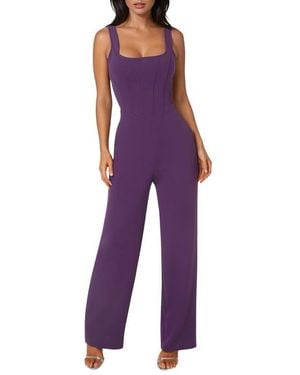 Bebe Corset Jumpsuit - Purple