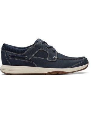 Clarks Sailview Lace-Up Shoe - Blue