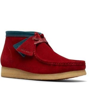 Clarks Wallabee Chukka Boot - Red