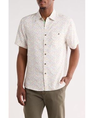 Nicoby Happy Hour Short Sleeve Printed Shirt - White