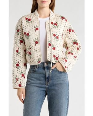 Blank NYC Onion Quilted Jacket - Pink