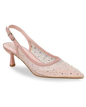 In Touch Footwear Pointed Toe Slingback Pump - Pink