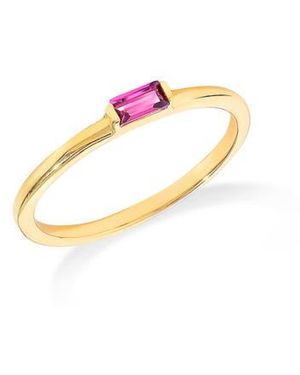 YS GEMS Baguette Gemstone Ring - White