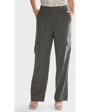 Matty M Harrsion Relaxed Cargo Pants - Gray