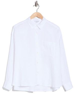 James Perse Linen Button-Up Shirt - White