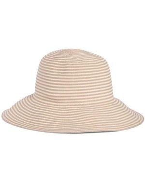 Nordstrom Rack Stripe Wide Brim Bucket Hat - Natural