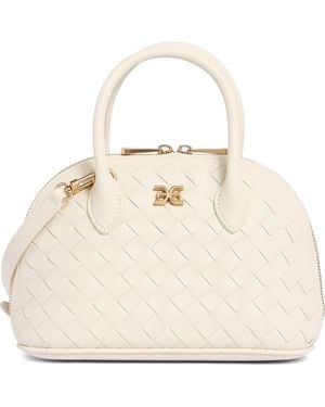 Sam Edelman Margo Mini Woven Satchel Bag - Natural