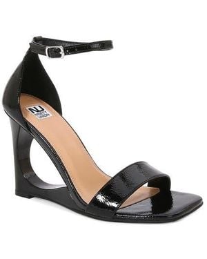 Ninety Union Skynr Cutout Wedge Sandal - Black