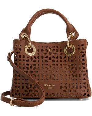 Dune Diddydelaser Faux Leather Top Handle Bag - Brown
