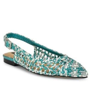 Nine West Soel Slingback Pointed Toe Flat - Green