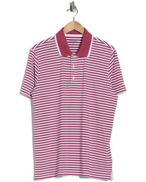 Brooks Brothers Feeder Stripe Polo - Red
