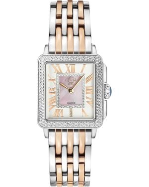 Gv2 Diamond Mother-of-Pearl Bracelet Watch - White