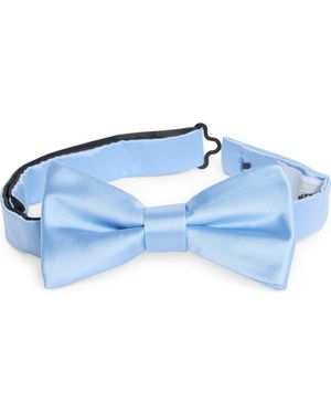 Nordstrom Rack Satin Solid Bow Tie - Blue