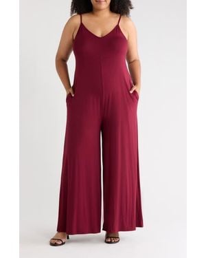 WEST K Strappy Wide Leg Jumpsuit - Red