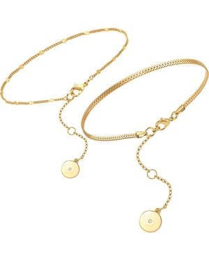 Vince Camuto Set Of 2 Anklets - Metallic