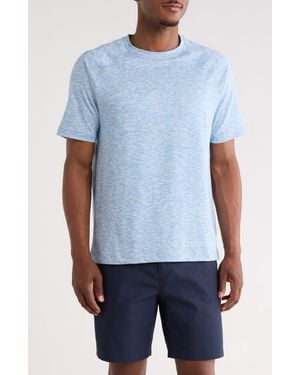 Nicoby Performance Mini Stripe Raglan T-Shirt - Blue