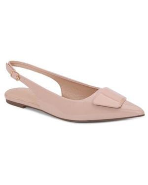 BERNESS Patent Slingback Strap - Pink